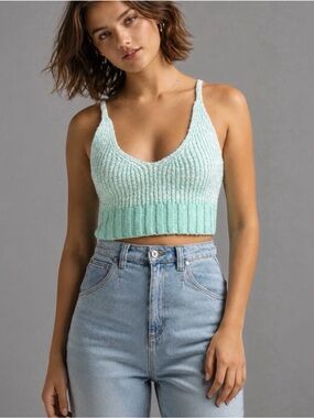 Intimately Free People Y2K Knitted  Crop Halter Festival Fairy X- Small